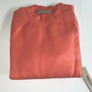 Fear Of God Essentials BRAND NEW Crewneck Sweater Men's Color -Coral Size- Large